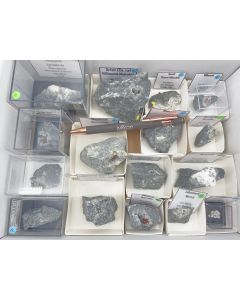 Minerals mixed; Ariskop Quarry, Namibia, Gerd Tremmel collection; 1 half size flat