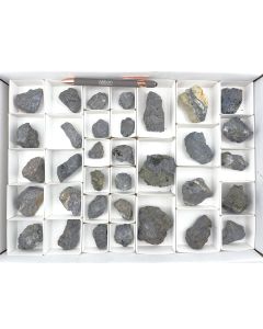 Silver minerals, pyrargyrite xx, dyscrasite, argyrodite xx, canfieldite xx; Colquechaca, Bolivia; 1 flat, Unique