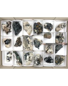 Aegirine, Zircon etc. xx; on matrix; Mt. Malosa, Zomba, Malawi; 1 unique flat (369)