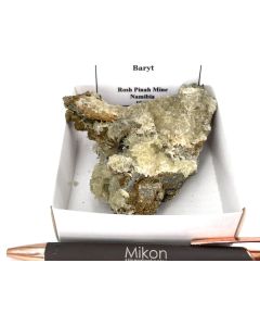 Barite xls; Rosh Pinah Mine, Namibia; Cab