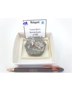 Weloganite xls; Francon Quarry, Montreal, Canada; Gerd Tremmel collection, Scab