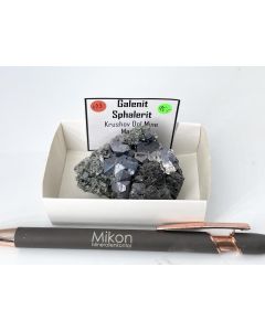 Galena xls; Krushov Dol Mine, Madan, Bulgaria; Scab