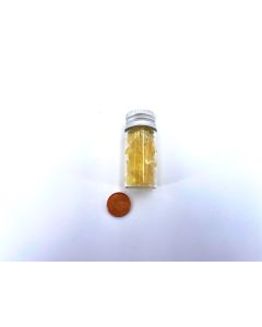 danburite; yellow, partly gemmy in the bottle; 1 piece