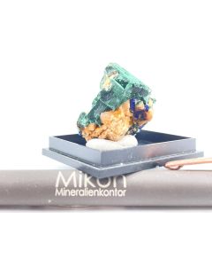 Malachite pseudomorph after Azurite Xl; Tsumeb Mine, Otavi Bergland, Namibia; Min