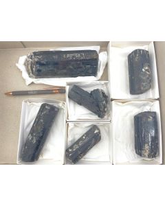 Schörl xl; Erongo, Namibia; 1 lot with 6 pieces