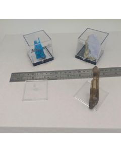 Medium Perky Perches, Clear; 1.8-inch square with a beveled stem;  100 pieces.