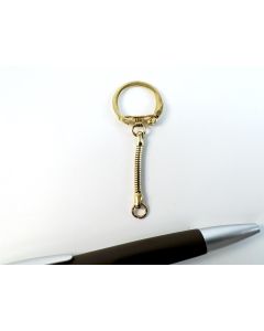 Key ring; golden; 10 piece
