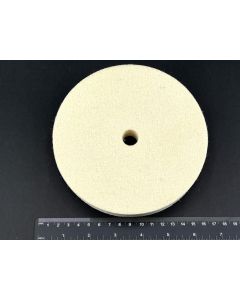 Felt lap, soft, 5 7/8 Inch diameter,  1 Inch strength, 5/8 Inch bore