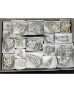 Nifontovite xls; partly UV-active; Charcas, S.L.P., Mexico; 1 flat; unique (14)
