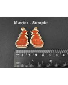 Agate (Carnelian); polished; Java, Indonesia; 10 pairs
