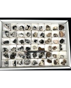 Aegirine, Feldspar xx; on matrix; Mt. Malosa, Zomba, Malawi; 1 unique flat (240)