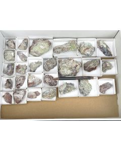 Creaseyite xls etc.; Tiger, Pinal Co., AZ, USA; 1 lot with 26 pieces; unique 
