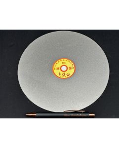 Diamond lap; 8" (20 cm), grain 180, approx. 1/20" (1.2 mm) thickness, 1/2" (12.7 mm) mount; 1 piece