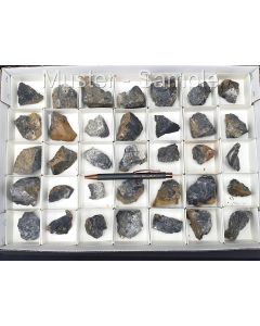 Pierrotite, Weissbergite, thallium minerals; Lookout Pass, Utah, USA; 1 flat