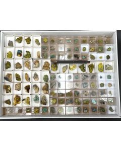 Philipsbornite, Osarizawaite etc. xls; Grandview Mine, Grand Canyon, AZ, USA; 1 unique flat
