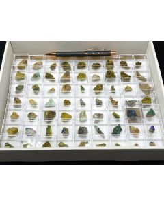 Philipsbornite, Osarizawaite xls; Grandview Mine, Grand Canyon, AZ, USA; 1 unique half size flat
