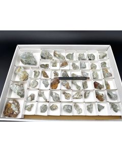 Scorodite xls, etc.; Gold Hill Mine, UT, USA; 1 unique flat
