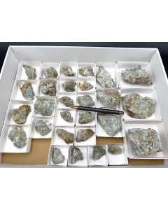 Scorodite xls, Schultenite xls; Gold Hill Mine, UT, USA; 1 unique flat
