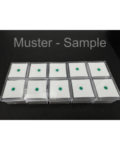 Agate; green; facetted; 4 x 2 mm; Brazil; 10 pieces
