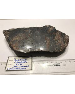 Uraninite - polished piece; Jugendschacht, Schneckenstein, Sachsen, Germany; Cab; unique piece
