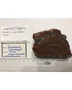 Uraninite - polished piece; 252 mine, Schneckenstein, Sachsen, Germany; Scab; unique piece