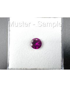 Rhodolite; faceted; round; 5 mm; Africa; 1 piece
