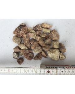 Danburite, rough material, yellow - redbrown, Tanzaia, 100 g