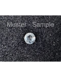 Topaz; small; white; faceted; 2.5 mm; Madagascar; 1 piece