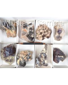 Amethyst xls, Quartz xls; large sized; Namibia; 1 flat

