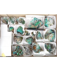 Connellite, Conichalcite, Juanitaite; Gold Hill, UT, USA; 1 flat

