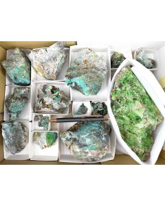 Conichalcite, Juanitaite; Gold Hill, UT, USA; 1 flat

