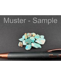 Turquoise; small pieces; Dilijan, Armenia; 10 g