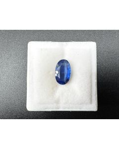 Kyanite; faceted; unheated; 2.84 ct.; 9.5 x 6 mm; Africa; unique piece
