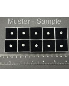 Topaz; white; faceted; 5 mm; Madagascar; 10 pieces