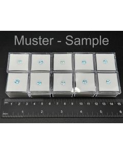 Topaz; "sky blue"; faceted; 5 mm; Brazil; 10 pieces
