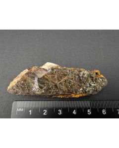 Tremolite xls in Quartz xl; Mt. Malosa, Zomba, Malawi; Scab; unique piece
