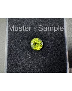 Peridot; faceted; 5 mm; Arizona; 1 piece