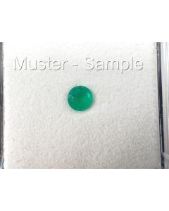 Agate; green; faceted; 5 mm; Brazil; 1 piece