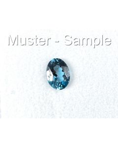 Topaz; London Blue; faceted; 6 x 4 x 3 mm; Mozambique; 1 piece