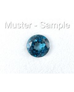 Topaz; London Blue; faceted; 7 x 5 mm; Mozambique; 1 piece