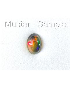 Opal; black; 7 x 5 mm; Ethiopia; 1 piece