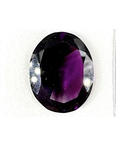 Amethyst; faceted; 17 x 14 x 8 mm; Four Peaks Mine, Arizona; unique piece