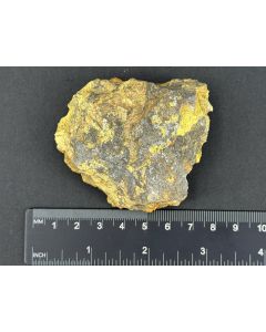 Orpiment; Getchell Mine, NV, USA; Scab; unique piece
