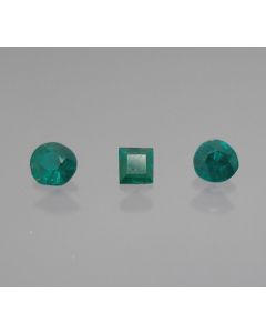 Dioptase facetted 5x4 mm, Dem. Rep of Congo