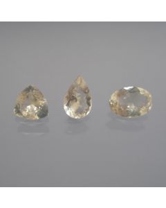 Pollucite facetted 3.3 mm, Maine