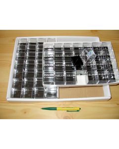 Perky boxes 1 1/4 inch cube, 1 tray of 28 pieces