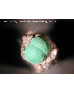 Malachite xx; Planet Mine, AZ, USA; MM