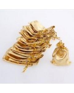 Jewellery bags "Organza" golden 1 piece