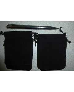 Jewellery bags velvet black 1 piece