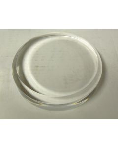 Acrylic bases, round beveled base, fully polished, 1/4" bevel, 5" dia x 1" thick, 1 pc. (BR51)